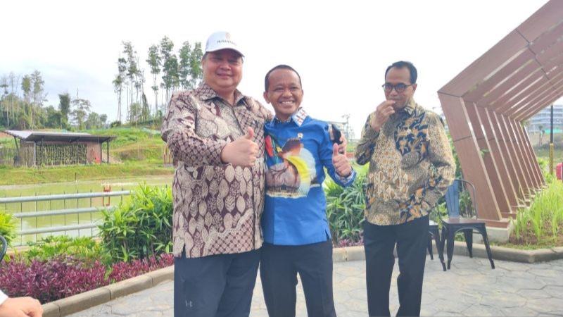 Disebut Akan Gantikan jadi Ketum Golkar, Bahlil dan Airlangga Tampak Akrab di IKN