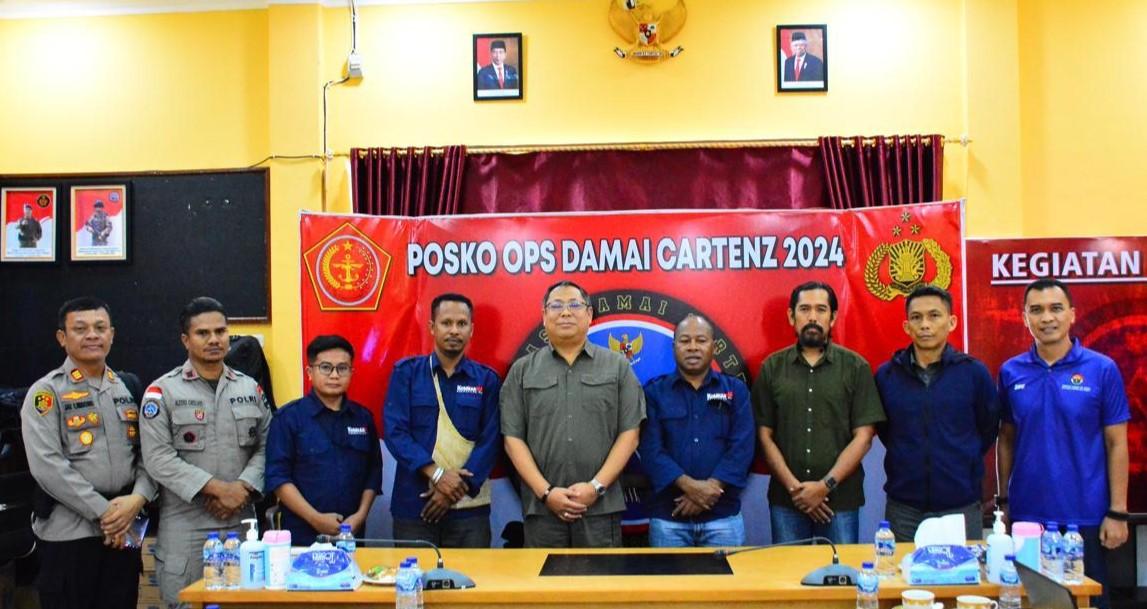 Kunjungi Satgas Damai Cartenz, Komnas HAM Papua Bahas Pembunuhan Pilot Glen