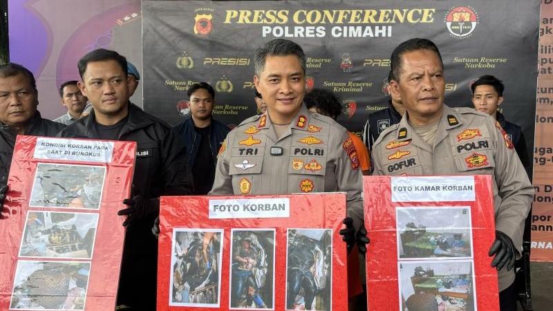 Polisi Tangkap Pembunuh Wanita Terbungkus Plastik Dalam Rumah di Cimahi