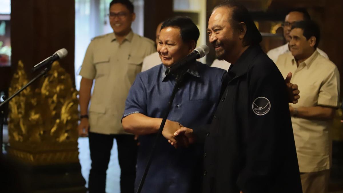NasDem Nyatakan Gabung Pemerintahan, Prabowo: Sekarang Saatnya Bersatu Bekerja untuk Rakyat
