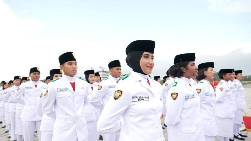 2 Tim Paskibra Kibarkan Bendera di IKN, Ini Sederet Tugasnya