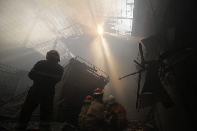 Pasar Krian Sidoarjo Terbakar, Begini Kesaksian Para Pedagang