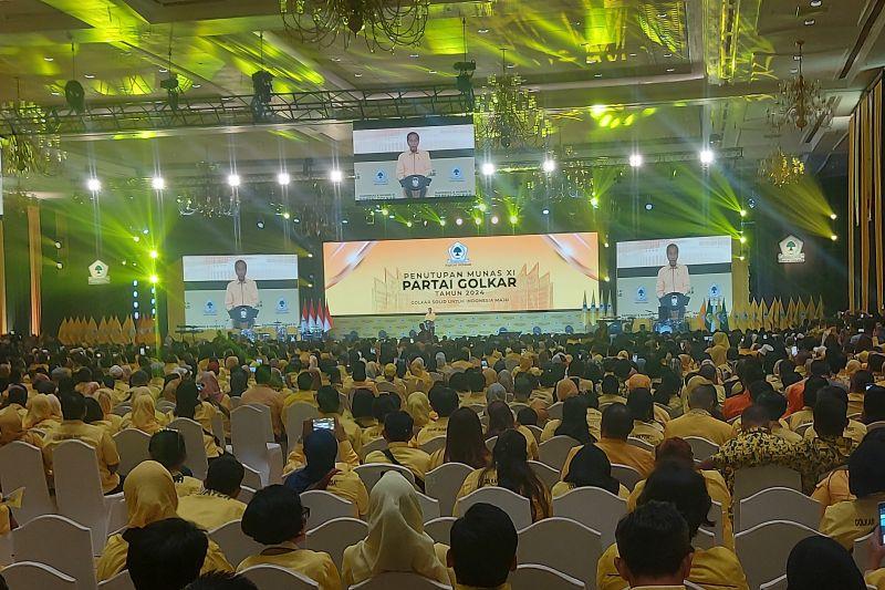 Jokowi di Munas XI Golkar Ungkap Liat Sosmed Riuh Si Tukang Kayu dan Putusan MK di Munas XI Golkar
