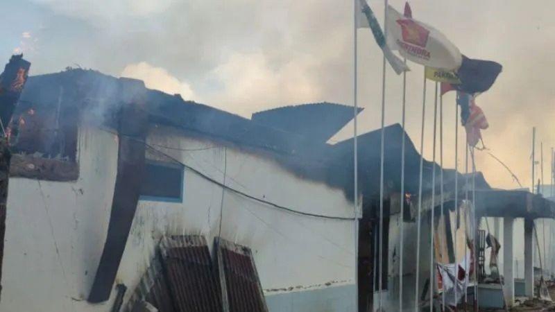 9 Orang jadi Tersangka Pembakar KPU Papua Pegunungan