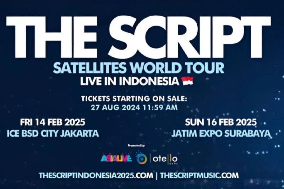 The Script Konser di Indonesia, Berikut Harga Tiket Konsernya