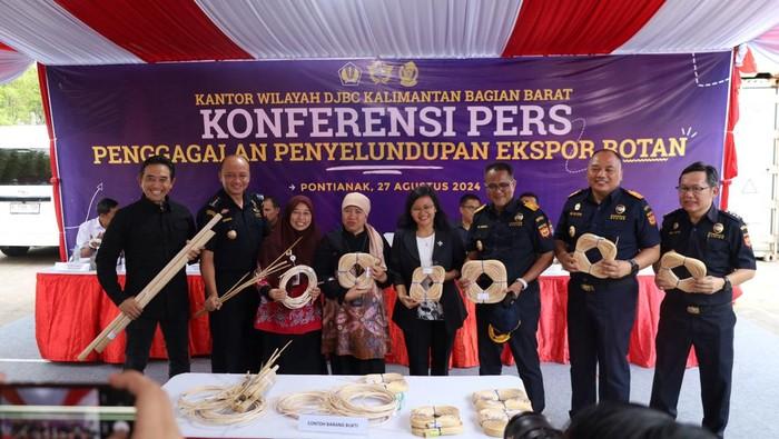 Bea Cukai Gagalkan Penyelundupan 50,3 Ton Rotan Ilegal dengan Modus Dokumen Palsu