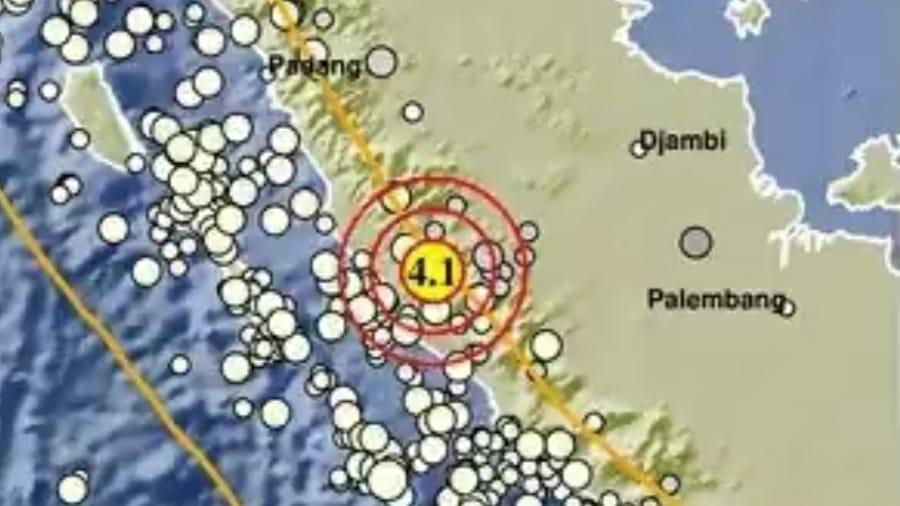 Gempa Bumi M 4,1 Terjadi di Merangin Jambi
