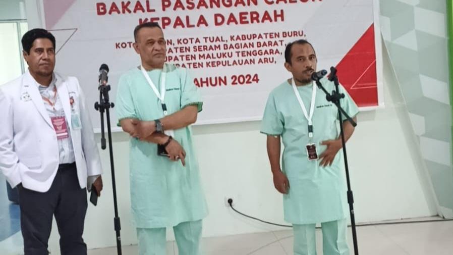 Ikram Umasugi-Sudarmo Tuntas Cek Kesehatan di RS Johannes Leimena Ambon