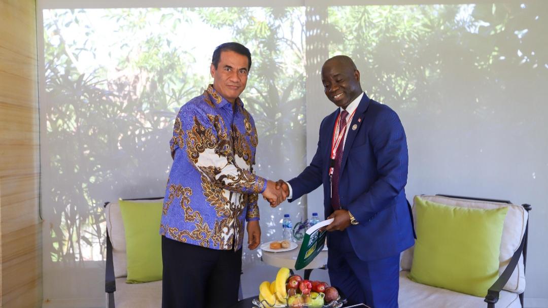 Bilateral Meeting dengan Mentan Amran di Bali, Menteri Pertanian Liberia Apresiasi Kinerja Pertanian Indonesia