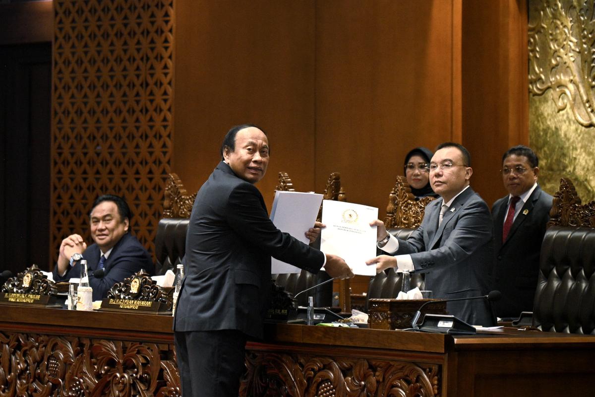 DPR RI Sahkan RUU P2 APBN 2023 jadi Undang-Undang
