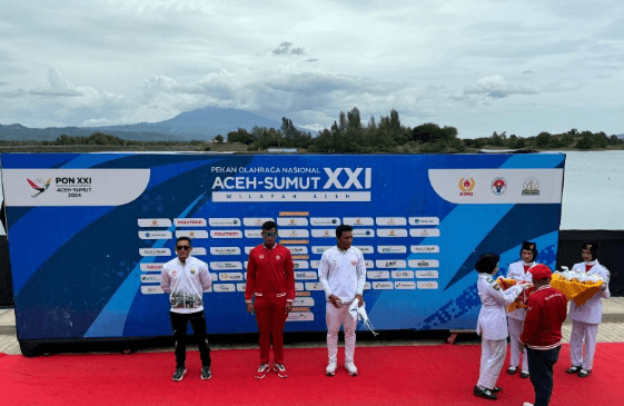 Atlet Dayung asal Sulawesi Selatan Berhasil Raih Medali Emas di PON XXI/2024
