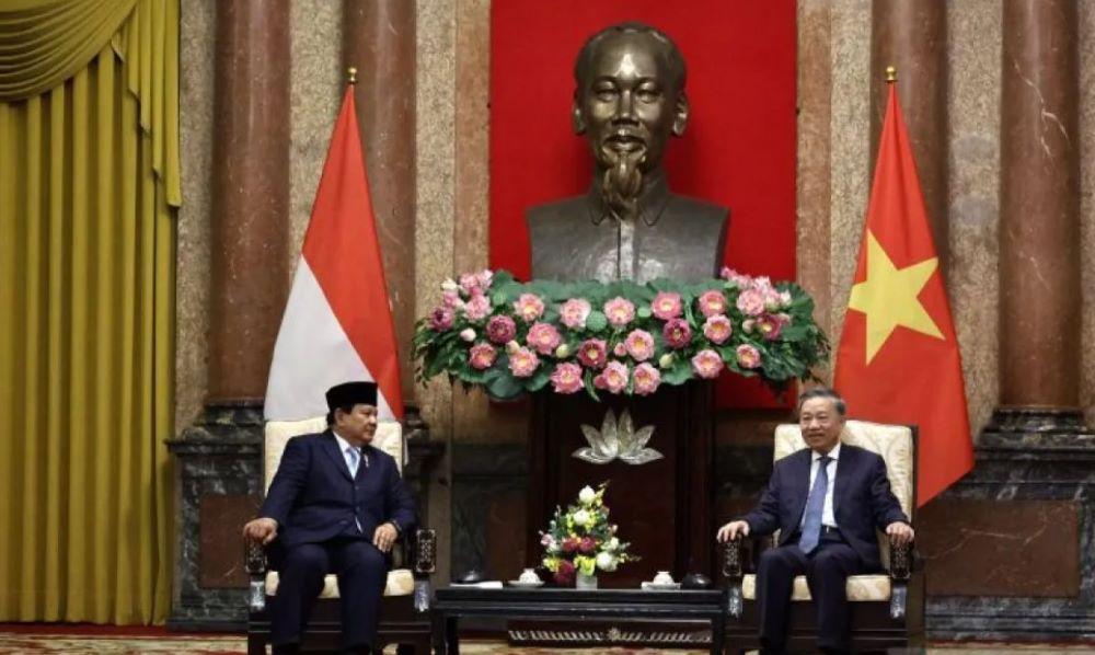 Menhan Prabowo ke Presiden Vietnam: RI Siap Bantu Korban Topan Yagi
