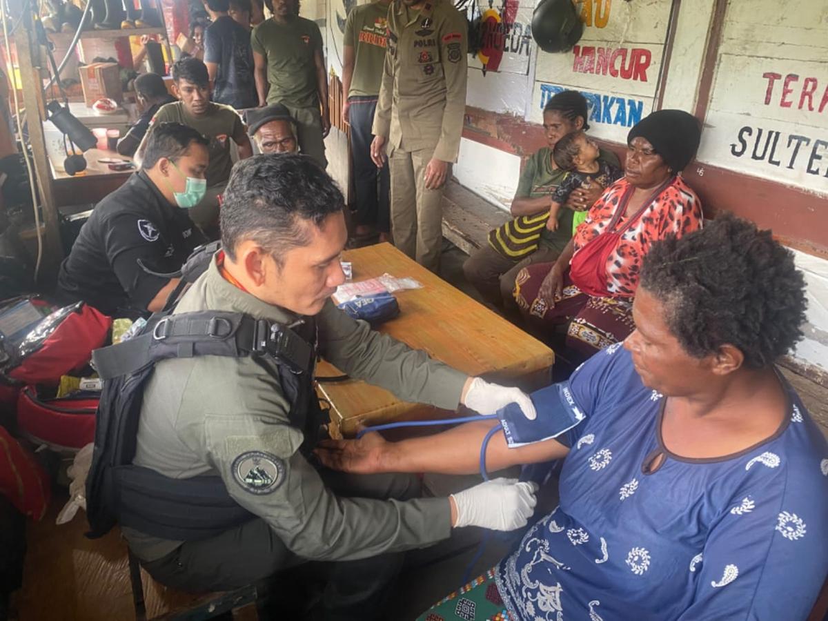 Pelayanan Kesehatan Satgas Damai Cartenz-2024