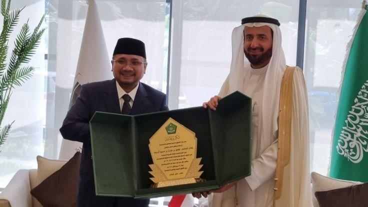 Menag Yaqut Diterima Menhaj Tawfiq, Bahas Persiapan Haji 1446 H/2025 M