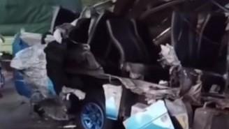 Mobil Elf Hantam Towing di Banyuwangi, 4 Orang Tewas