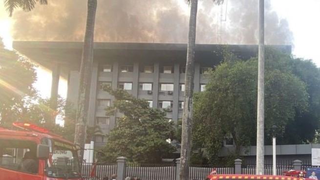 Gedung Bakamla Kebakaran Diduga gegara Korsleting Listrik