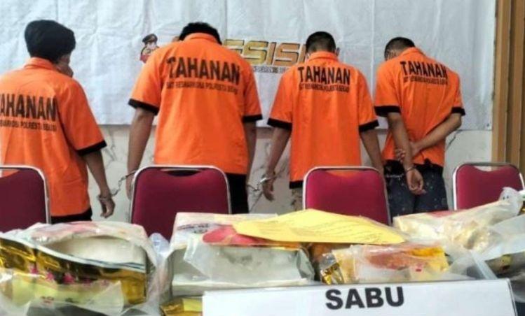Polres Metro Bekasi Gagalkan Peredaran Narkoba Senilai Rp4,7 Miliar