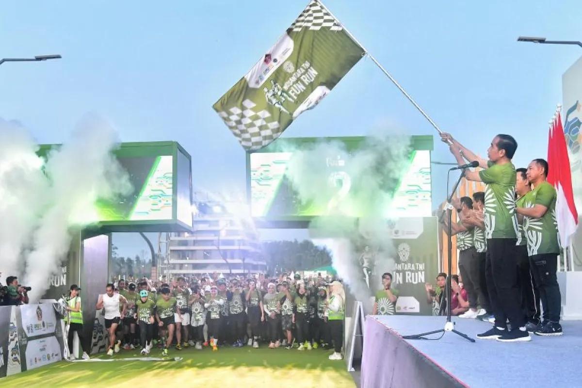 Peserta Nusantara TNI Fun Run Antusias Hirup Udara Segar dan Lihat Pembangunan IKN
