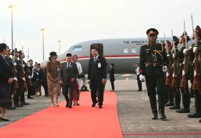 Tiba di Vientiane, Wapres Disambut Menteri Kehutanan dan Pertanian Laos