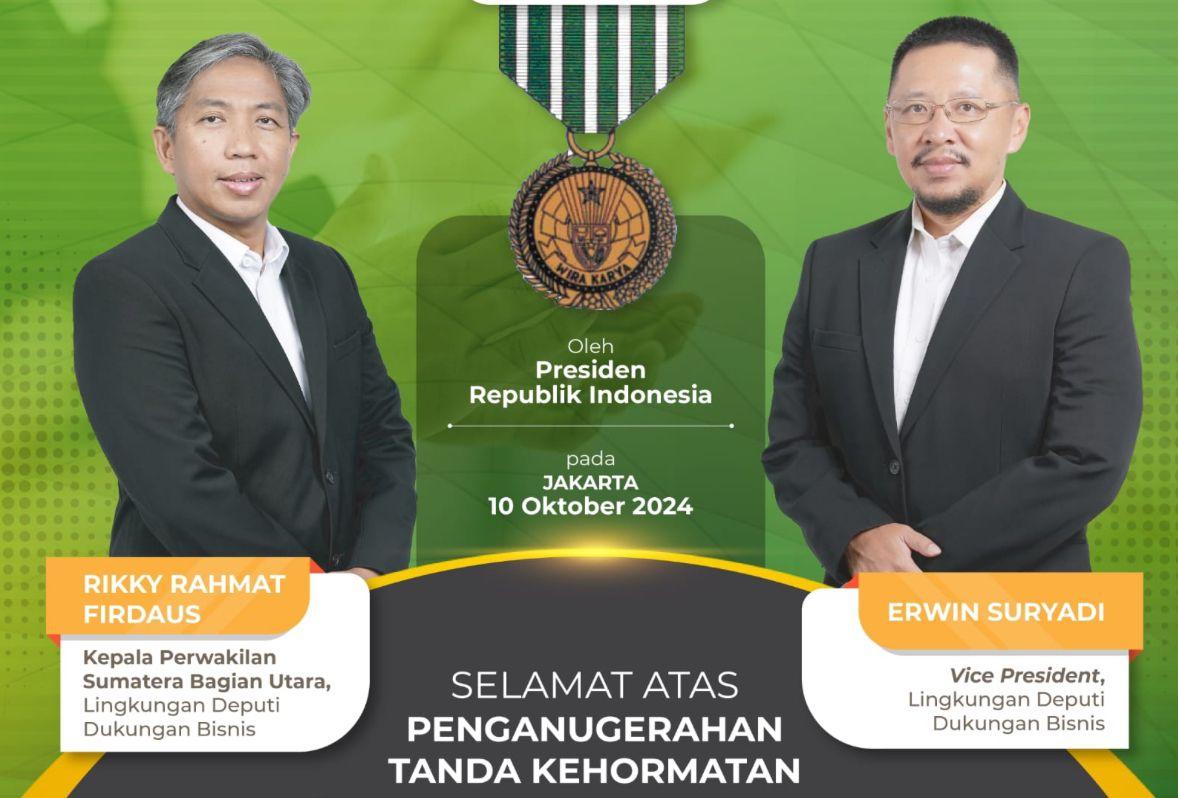 2 Insan SKK Migas Dapat Tanda Kehormatan Penghargaan Wira Karya 2024