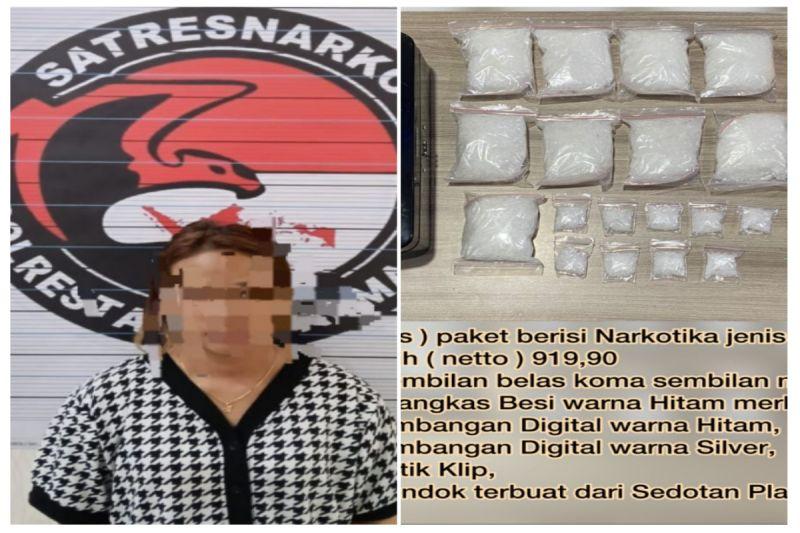 IRT di Banjarmasin jadi Tersangka Bandar Narkoba, Sabu 919 Gram Disita