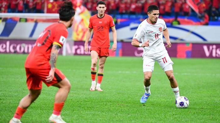 Indonesia Kalah 1-2 dari China Meski Dominasi Penguasaan Bola di Kualifikasi Piala Dunia 2026