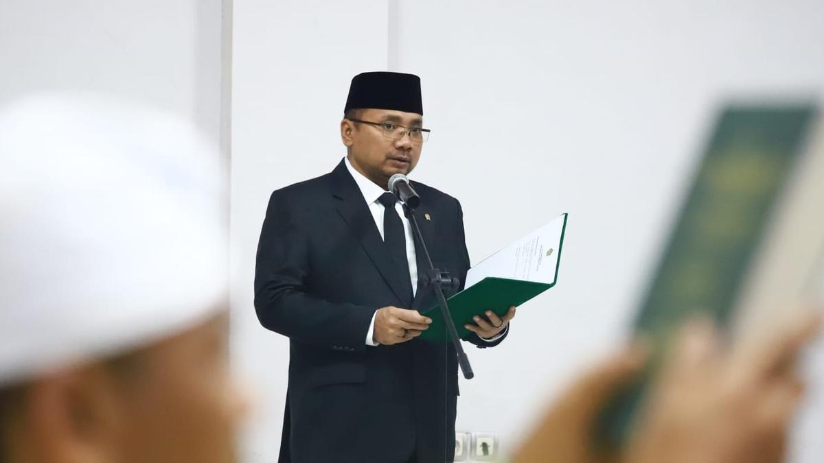 Gus Yaqut Lantik 10 Pejabat Eselon II Kemenag, Ini Daftar Namanya