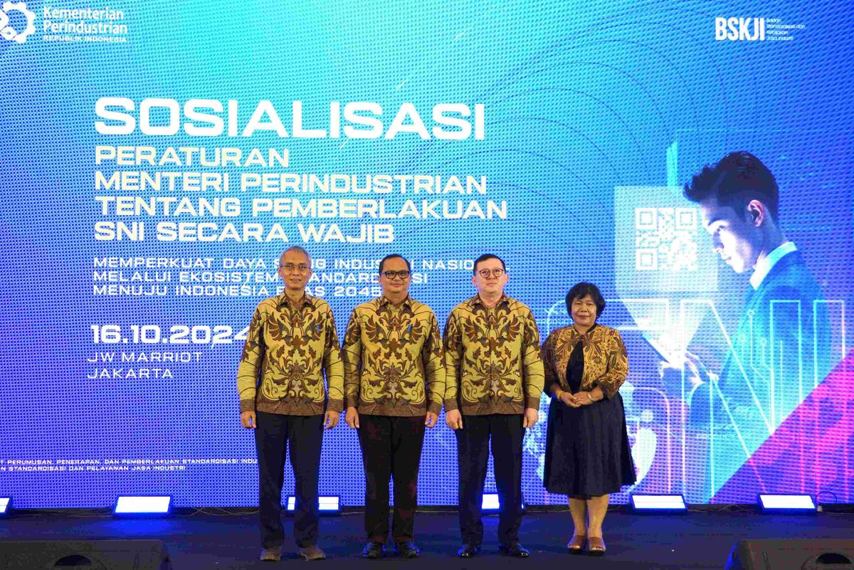 Kemenperin Dorong Industri Manufaktur Terapkan SNI