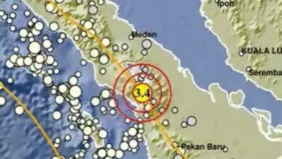 Gempa M 3,4 Guncang Tapanuli Sumut