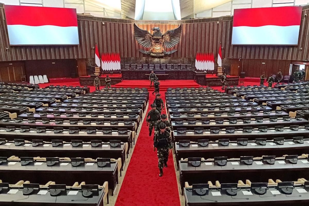 Simulasi Pengamanan Pelantikan Presiden 2024-2029