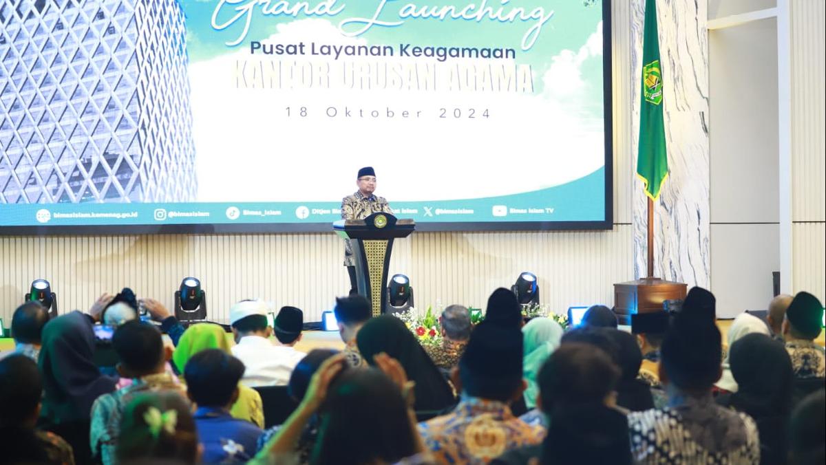 Kemenag Luncurkan Pusat Layanan Keagamaan KUA, Gus Yaqut: Semoga Bermanfaat Bagi Semua