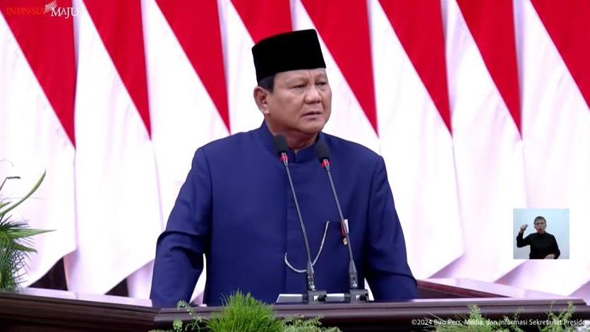 Tutup Pidato, Presiden Prabowo Ucapkan "Merdeka" Tiga Kali