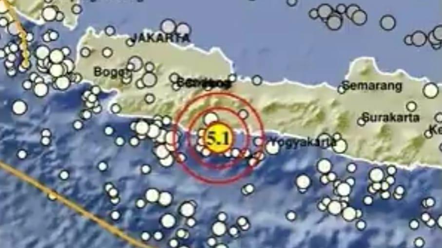 Gempa M 5,1 Guncang Pangandaran Jabar