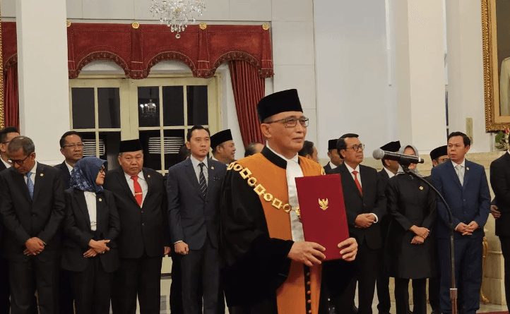 Prabowo Saksikan Pengucapan Sumpah Jabatan Ketua MA