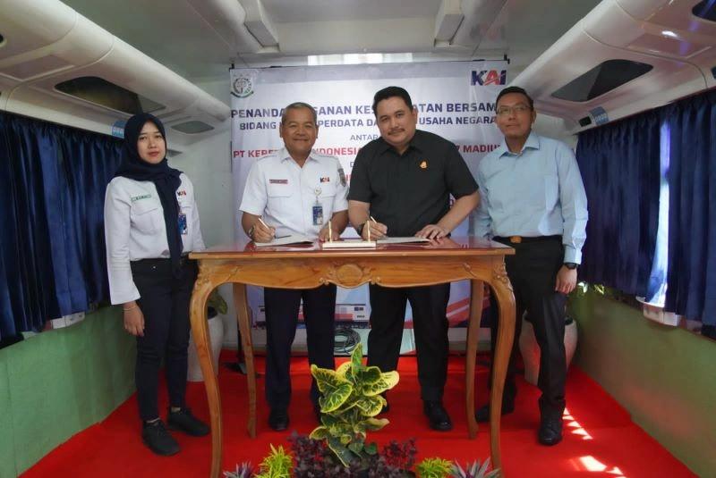 KAI Daop 7 Perkuat Pengamanan Aset, Jalin Kerja Sama dengan Kejari Tulungagung dan Kediri