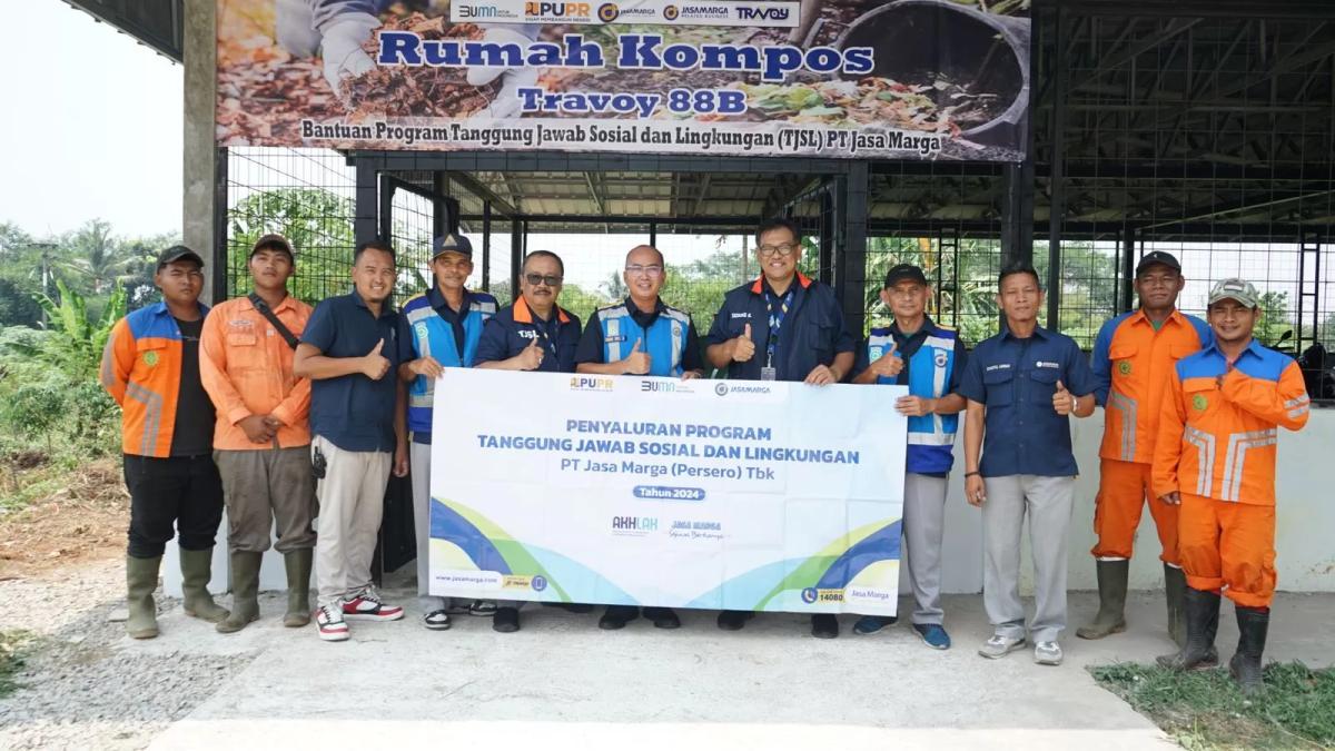 Jasa Marga Sumbangkan Mesin Komposter di Tol Cipularang untuk Rest Area Ramah Lingkungan