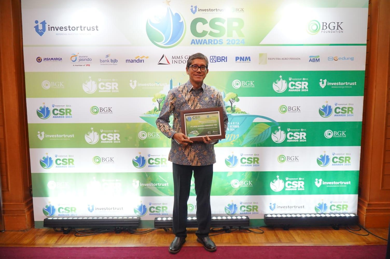 Jasa Marga Raih Penghargaan Spesial dalam Ajang CSR Award 2024