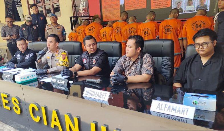 Polisi Cianjur Tangkap Sindikat Perampokan Toko Modern di 11 Lokasi