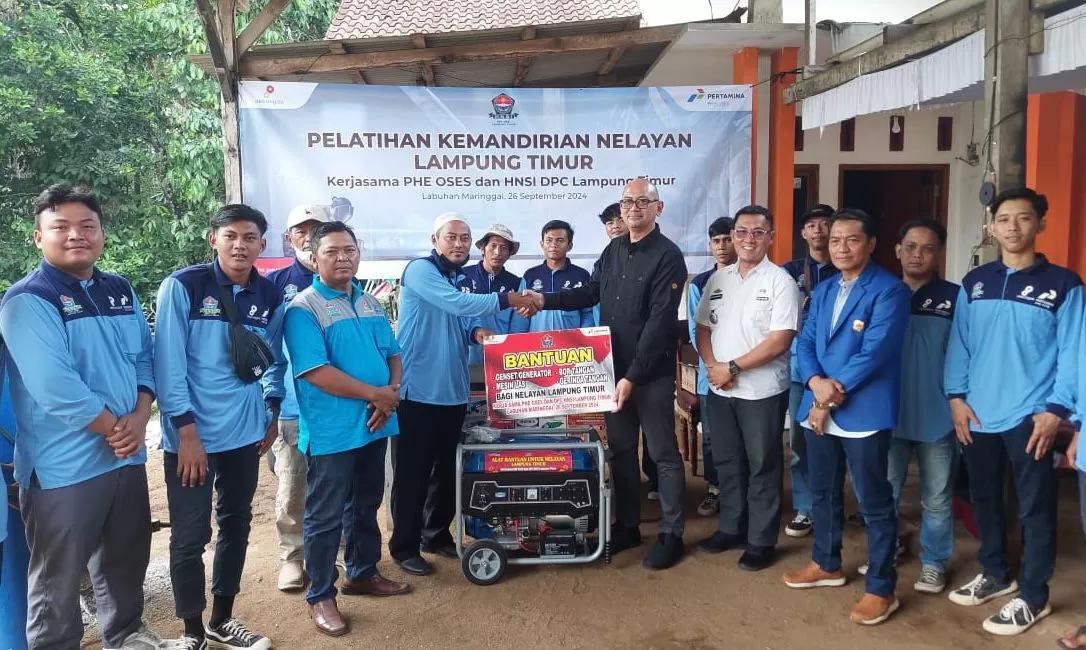 PHE OSES Berikan Pelatihan dan Bantuan Peralatan untuk Kemandirian Nelayan Lampung Timur