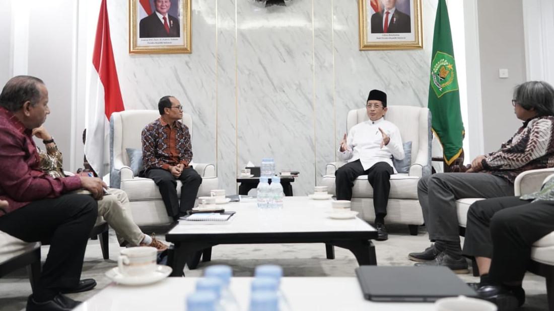 Menag Nasaruddin Umar dan UIII Bahas Indonesia Sebagai Pusat Keilmuan Islam Dunia