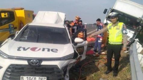 Sopir Truk Tabrak Rombongan Kru TvOne jadi Tersangka, Sempat Bohong Hindari Mobil Oleng