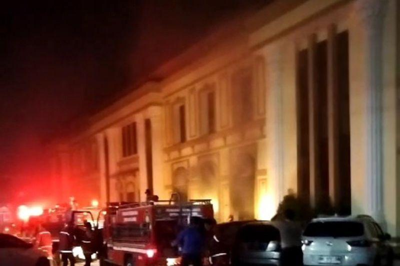 Kebakaran Ruangan Samapta Polresta Jambi, Diduga Akibat Korsleting Listrik