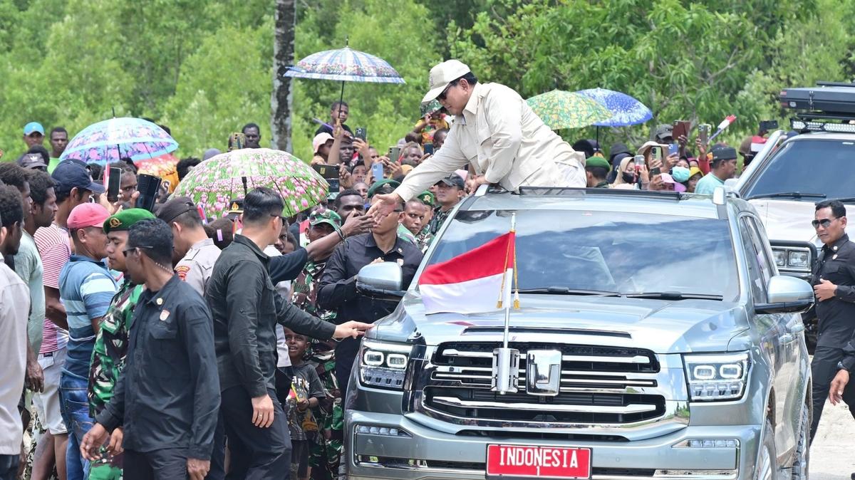 Presiden Prabowo Tinjau Infrastruktur Areal Lumbung Pangan Di Wanam, Merauke