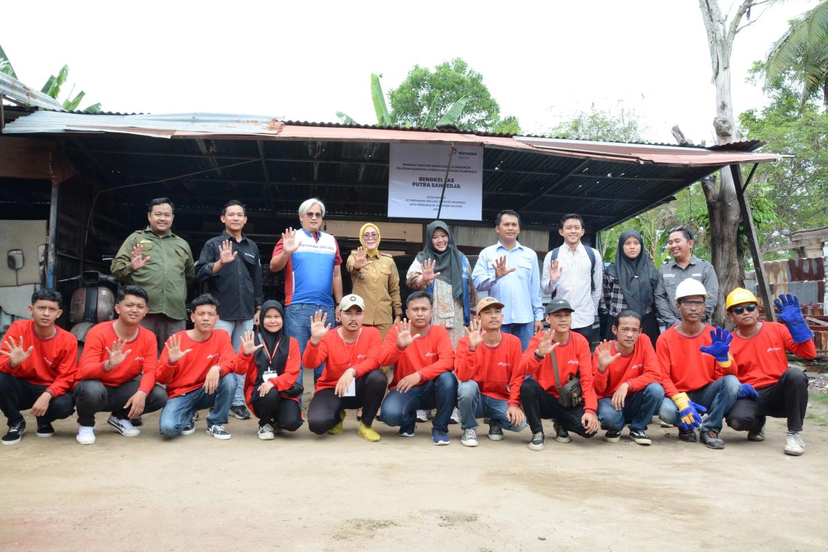Pertamina Drilling Fasilitasi 15 Pemuda Prabumulih Dalam Pelatihan Mengelas dan Pemasaran
