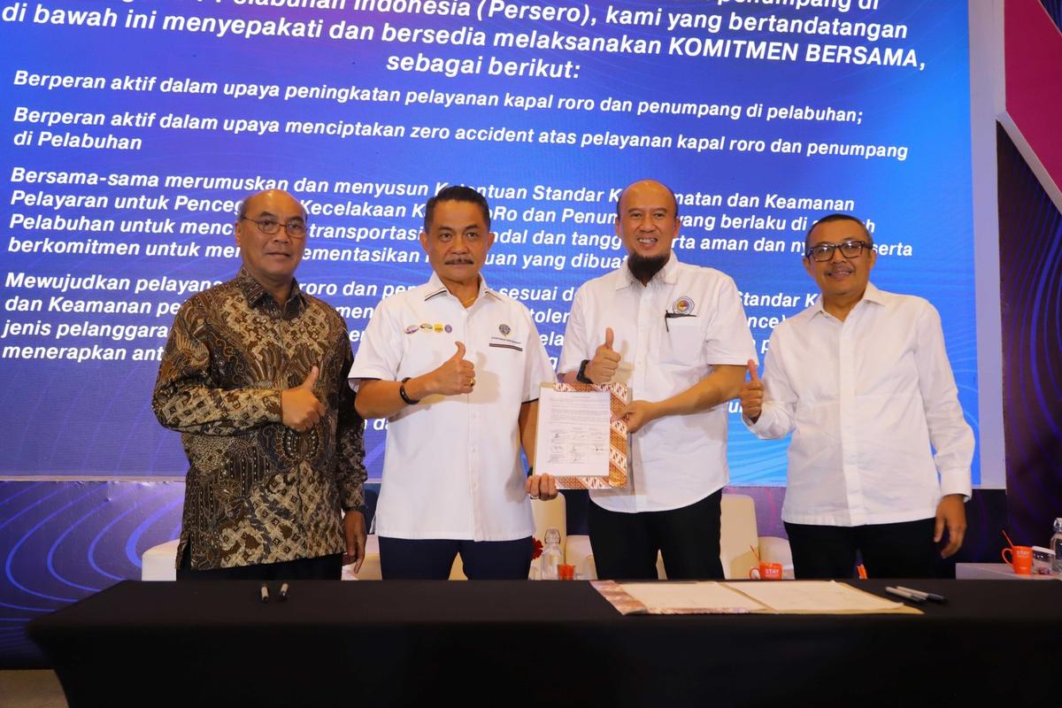 Pelindo dan KSOP Tanjung Perak Tingkatkan Keselamatan Layanan Kapal Ro-Ro