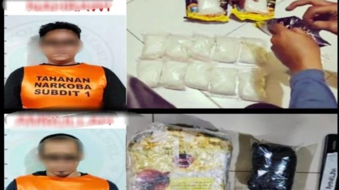 2 Pengedar Narkoba Sistem Ranjau di Kalsel Ditangkap, Sabu 2,4 Kg Disita