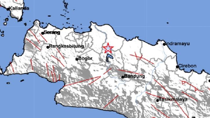 Gempa Bumi M 2,7 Guncang Kabupaten Karawang Jabar