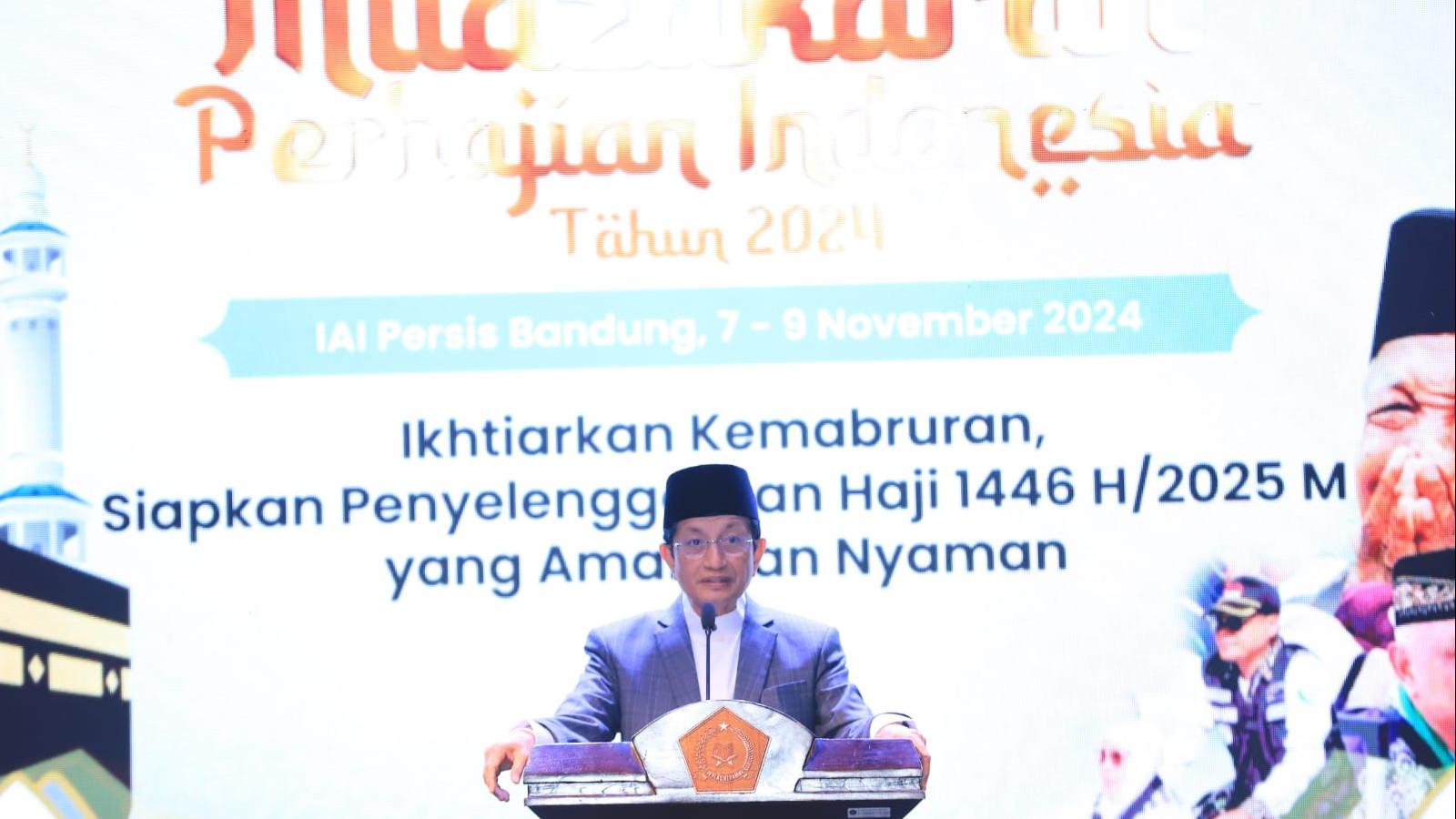 Menag Nasaruddin Umar Berharap Mudzakarah Haji Hasilkan Kebijakan yang Memudahkan Umat