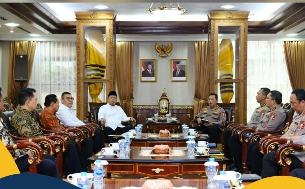 Kunjungi Kapolri, Menteri Nusron Perkuat Kerja Sama untuk Berantas Mafia Tanah