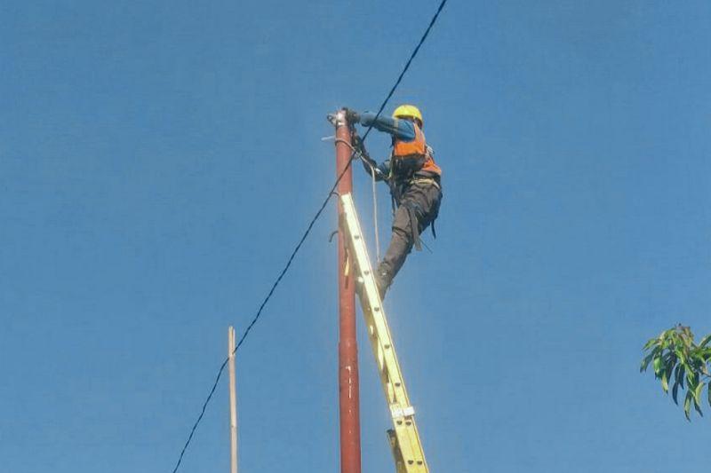 Kades di Karawang Terjerat Kabel Listrik PLN Menjuntai hingga Terluka